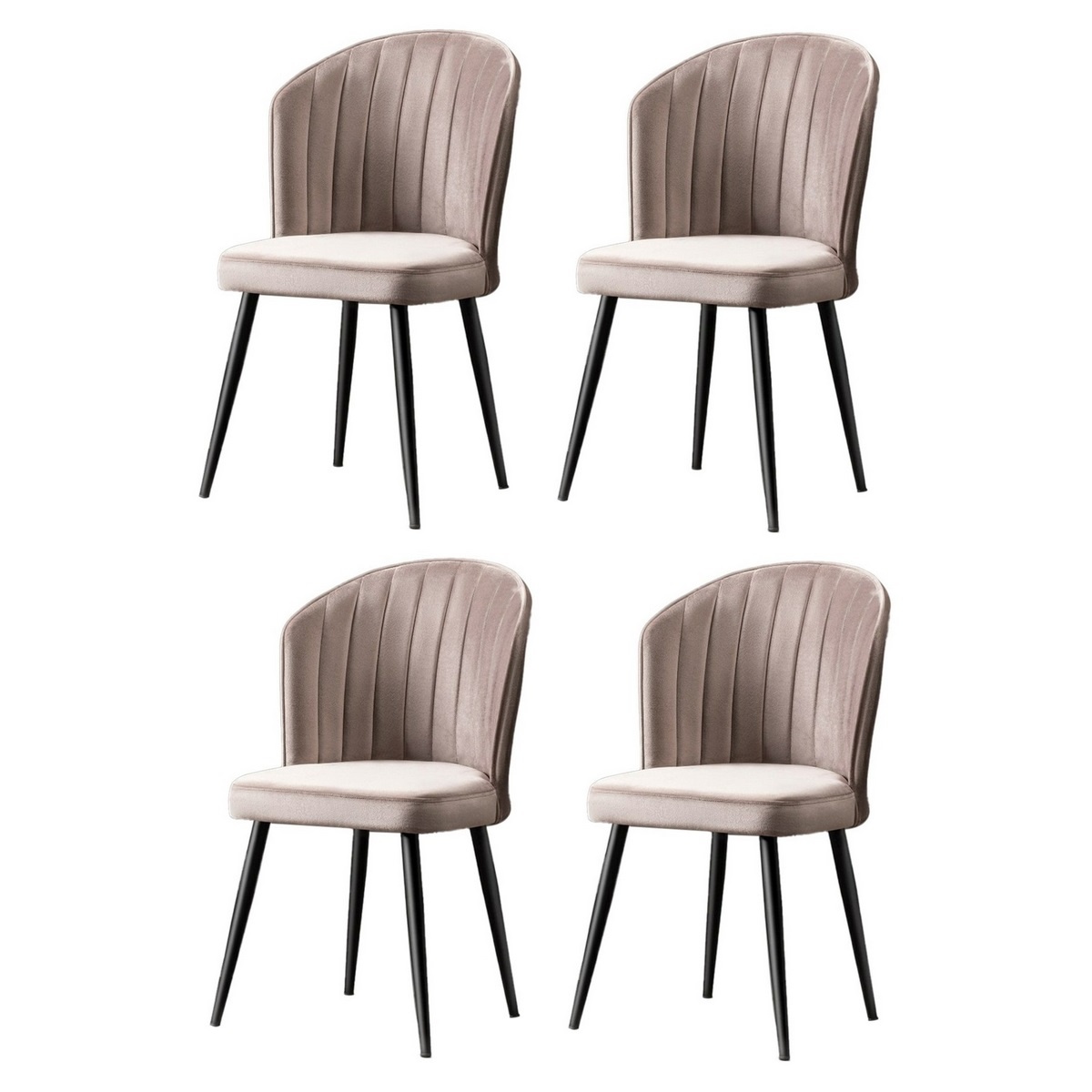 Sada jídelních židlí Rubi Cappuccino and Black