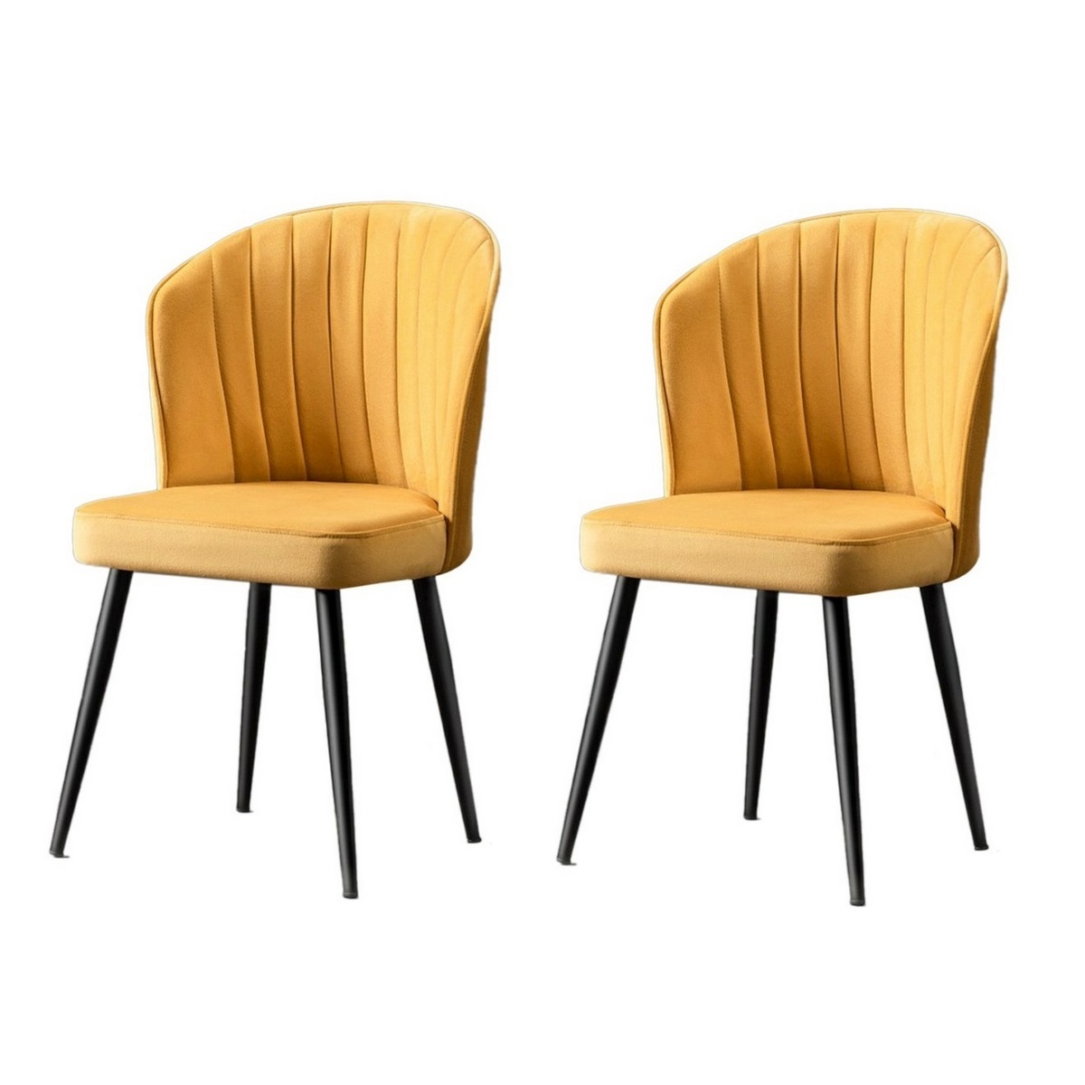 Sada jídelních židlí Rubi Yellow and Black