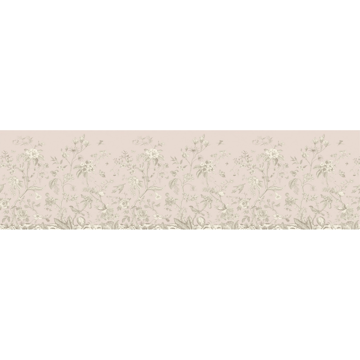 Samolepicí bordura Old graphic florals