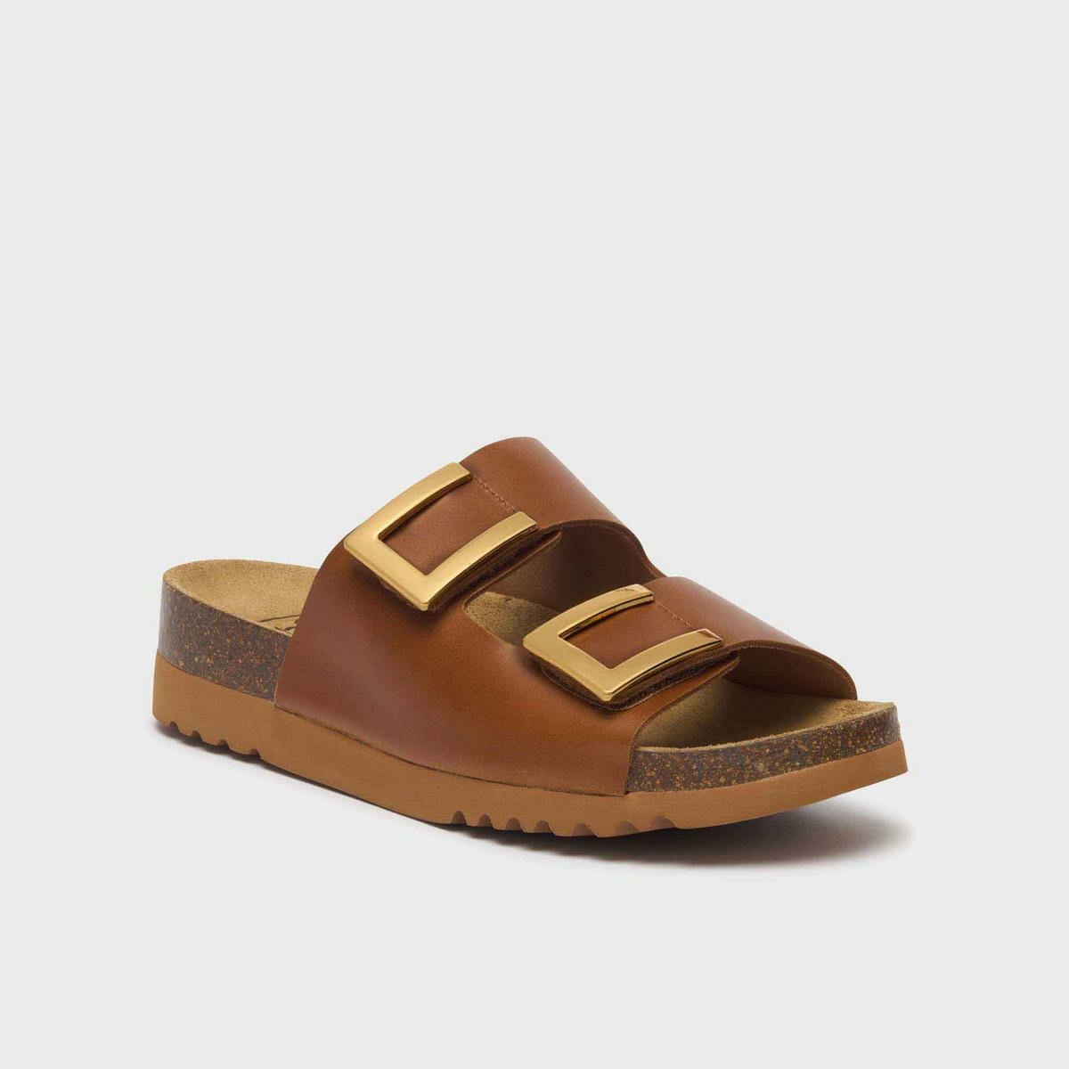 Scholl Pantofle Monterey hnědá