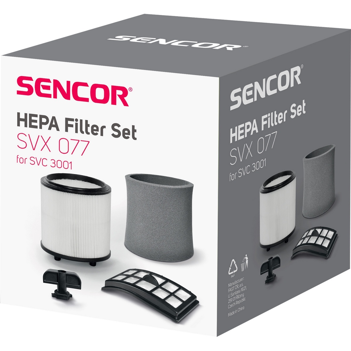 Sencor SVX 077HF sada filtrů k vysavači SVC 3001