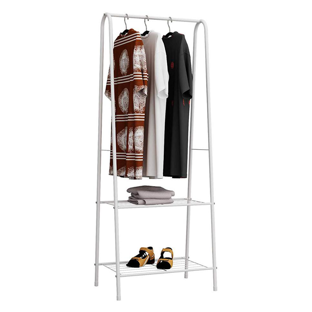 Stojan na oblečení s policemi RETOR