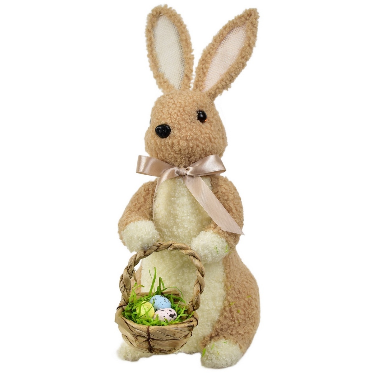 Velikonoční zajíček flísový s košíkem